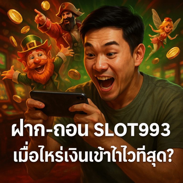 ฝาก‑ถอน SLOT993 เมื่อไหร่เงินเข้าไวที่สุด?